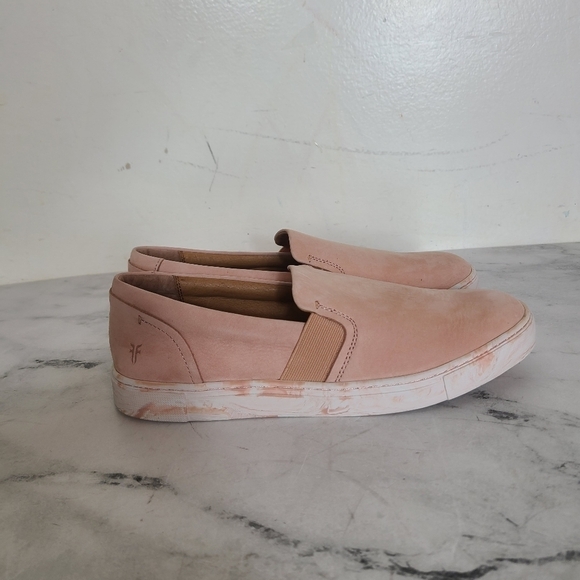 Frye Ivy Slip Blush Sneaker 9.5 New With Box - Picture 2 of 7